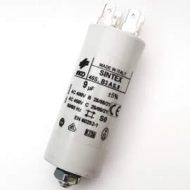 Aanloop / Running- Condensator met AMP Connectors